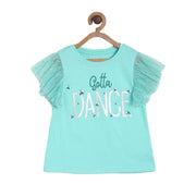 Pack of 1 knit top - aqua for 3-6 Months