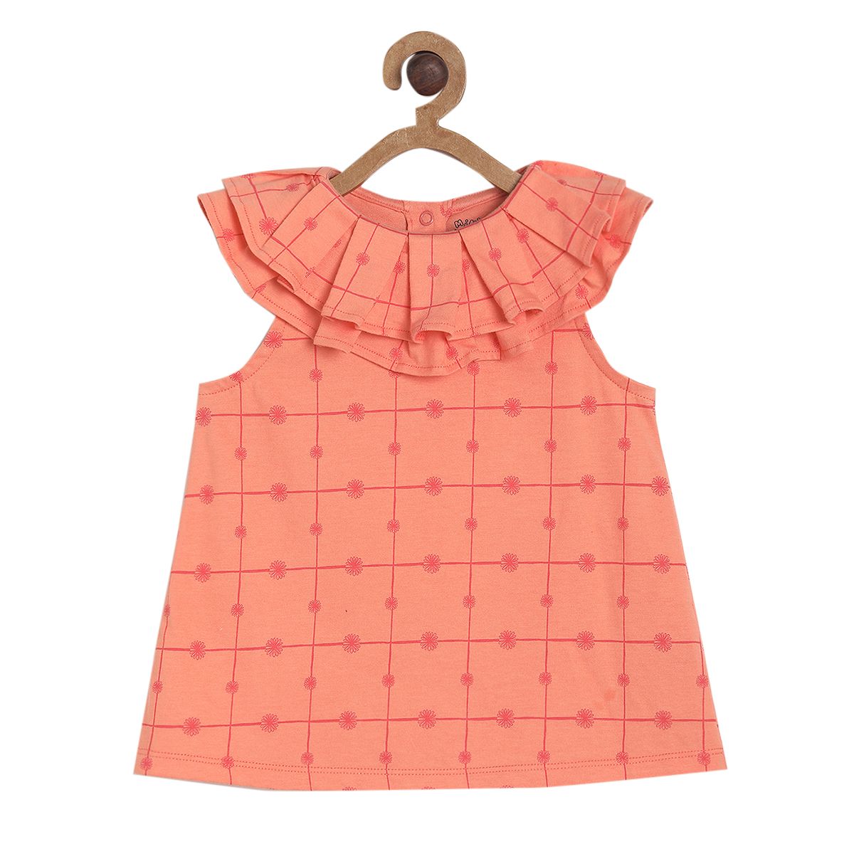 Pack of 1 knit top - peach for 3-6 Months