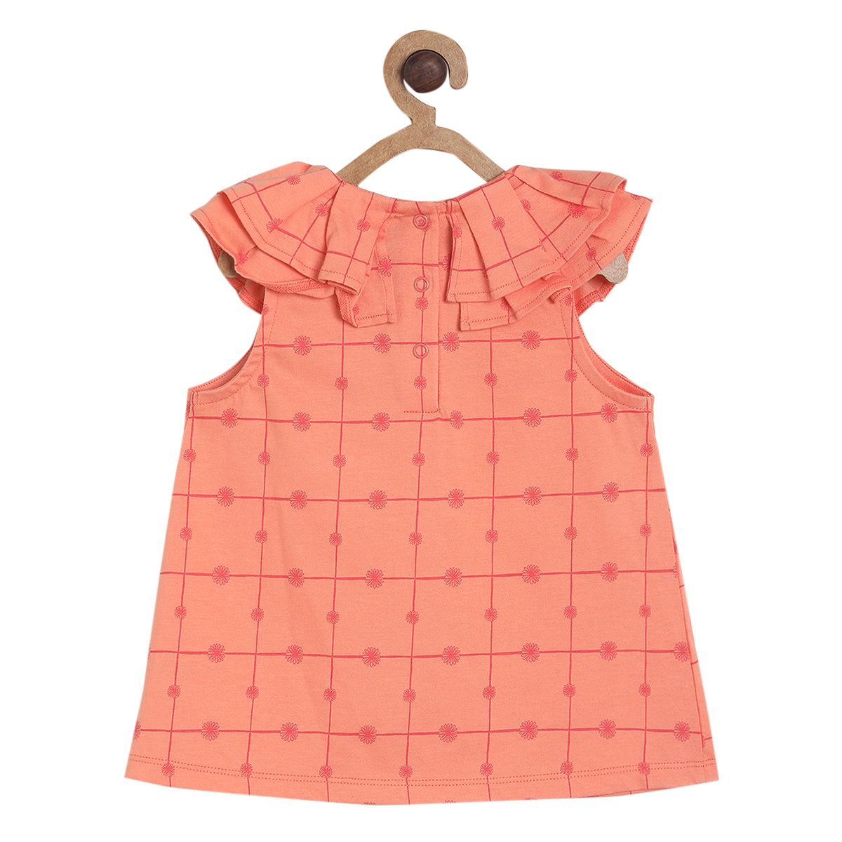 Pack of 1 knit top - peach for 3-6 Months