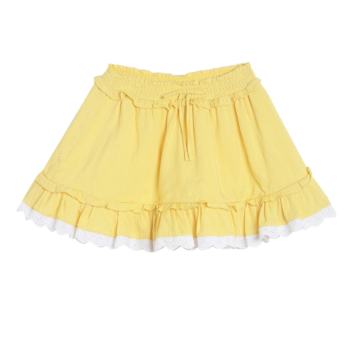 Pack of 1 woven skirt - yellow for 3-6 Months