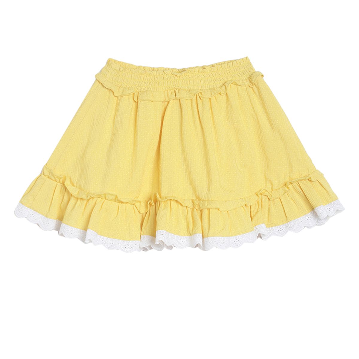 Pack of 1 woven skirt - yellow for 3-6 Months