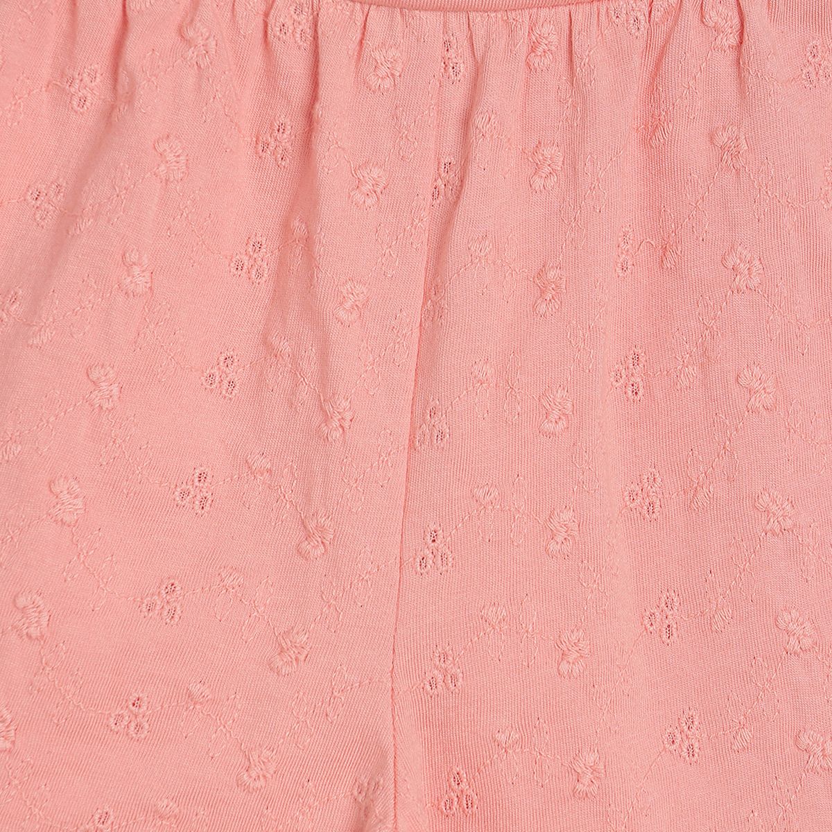 Pack of 1 knit shorts - peach for 3-6 Months