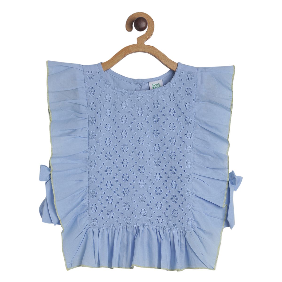 Pack of 1 woven top - blue for 3-6 Months