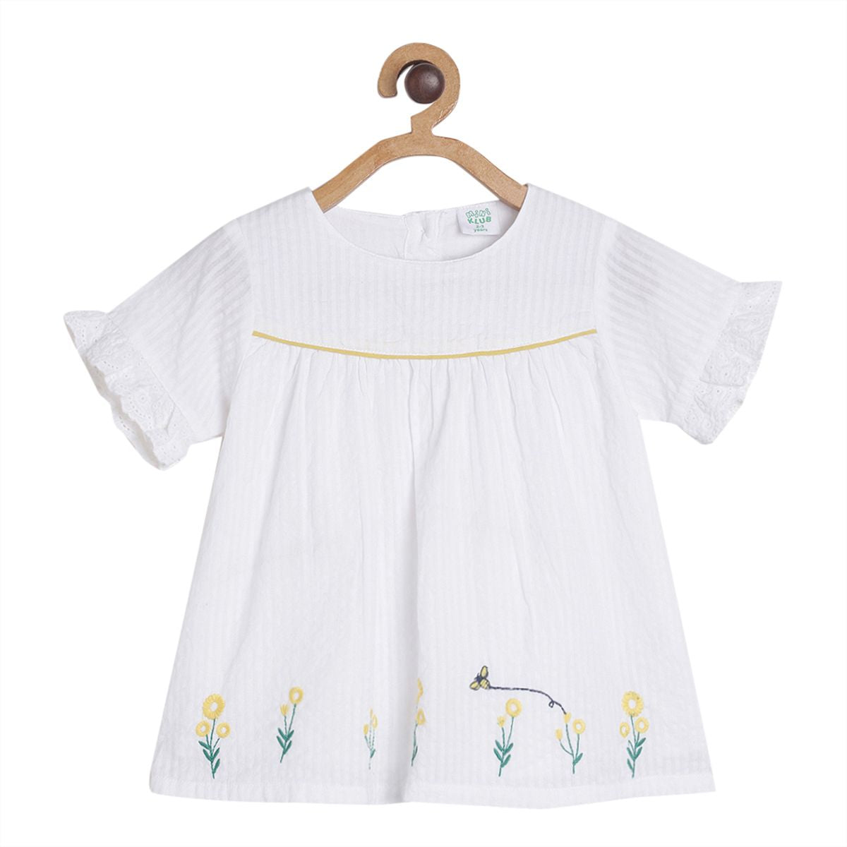 Pack of 1 woven top - white for 3-6 Months