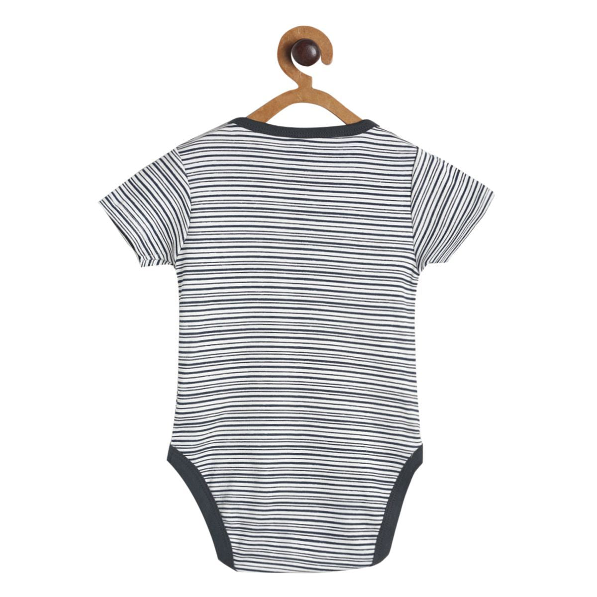 Pack of 3 bodysuit - grey & black for New Born