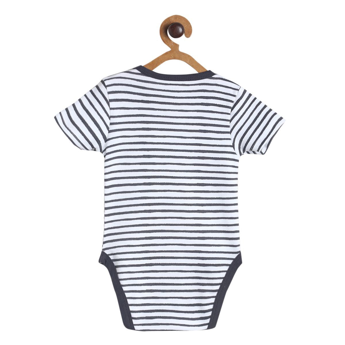 Pack of 3 bodysuit - grey & black for New Born