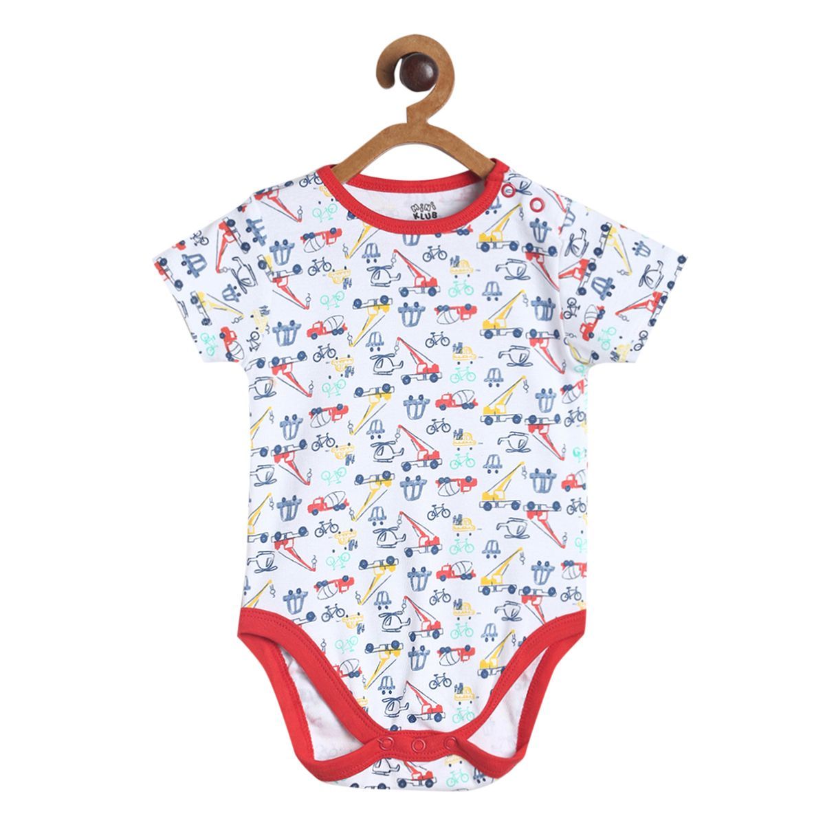 Pack of 3 bodysuit - white & red for New Born