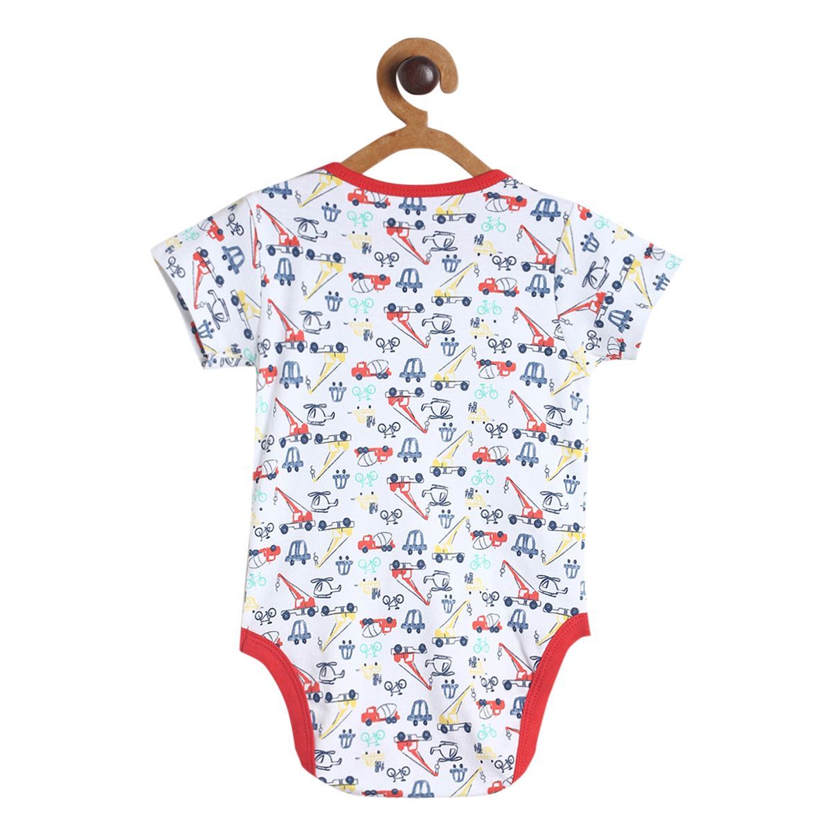 Pack of 3 bodysuit - white & red for New Born