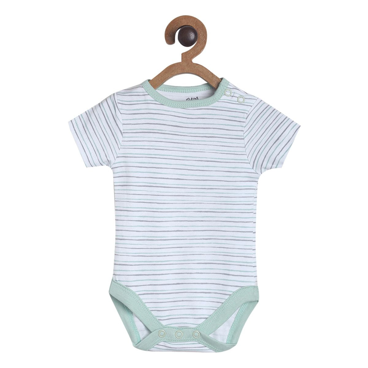 Pack of 3 bodysuit - light sky blue & grey for New Born
