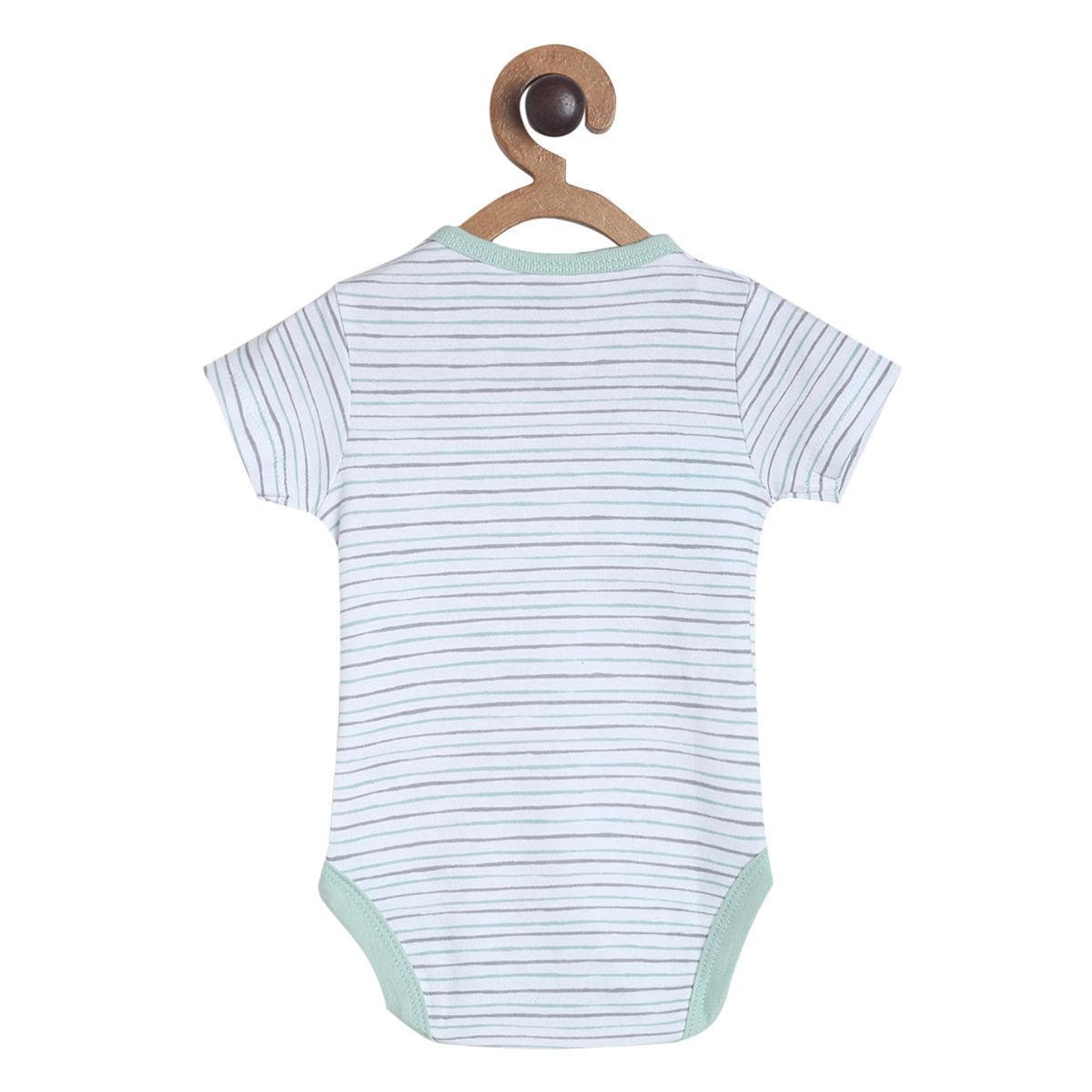 Pack of 3 bodysuit - light sky blue & grey for New Born