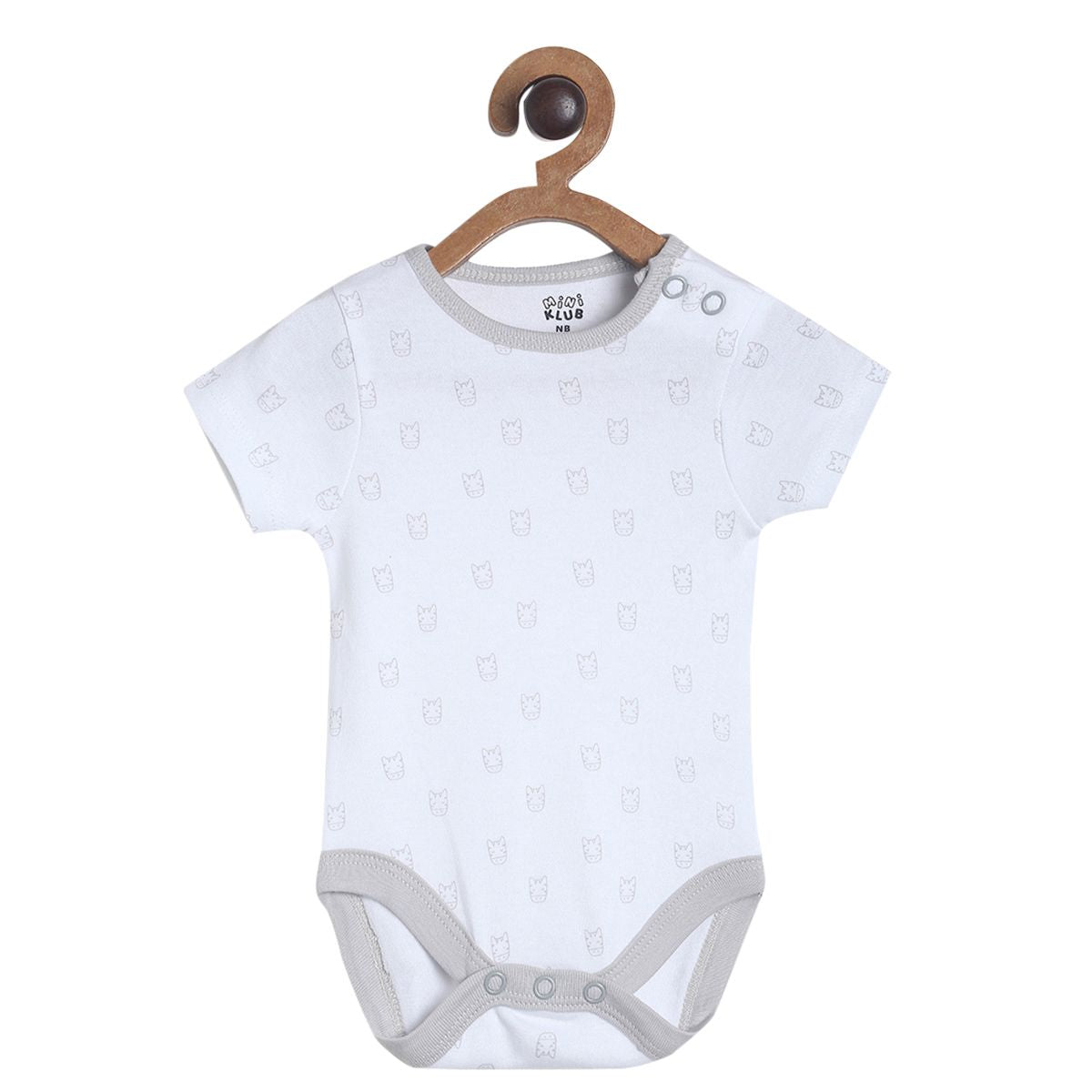 Pack of 3 bodysuit - light sky blue & grey for New Born