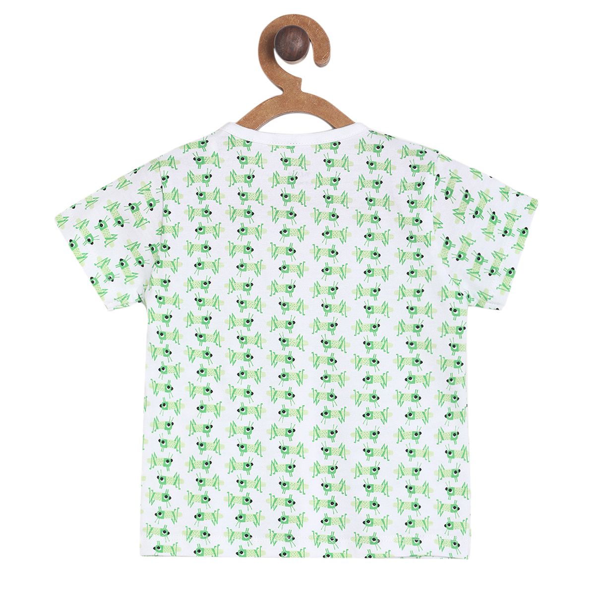 Pack of 3 front open vest - white & mint green for New Born