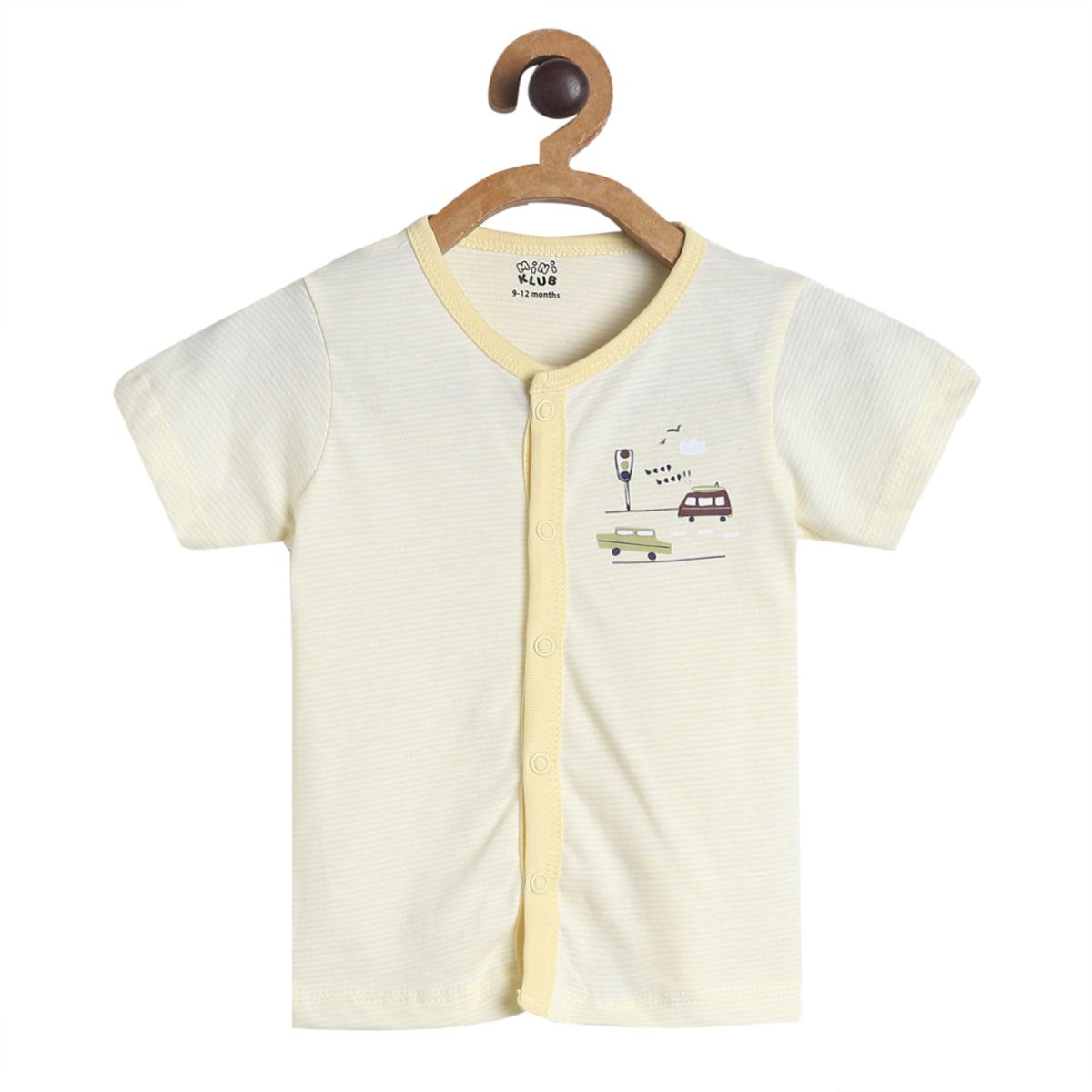 Pack of 3 front open vest - white for New Born