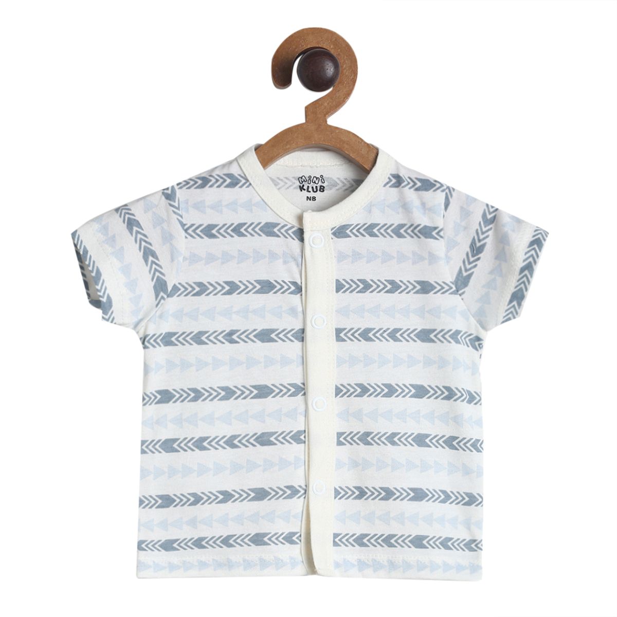 Pack of 3 front open vest - dark blue & black for New Born