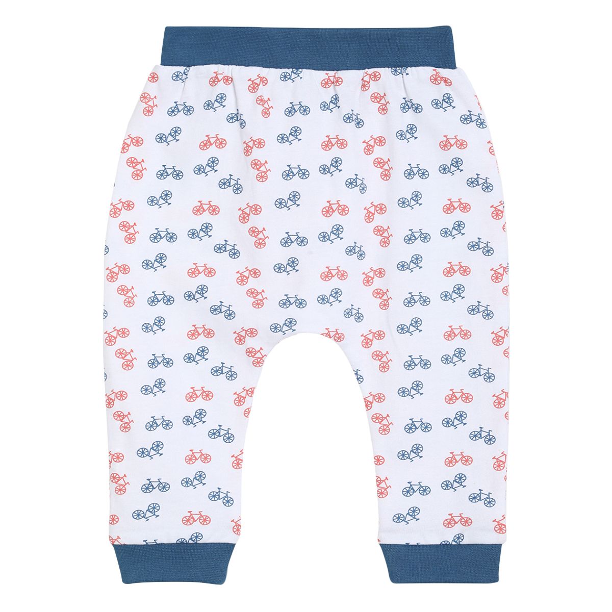 Pack of 3 knit bottom - white & blue for 0-3 Months
