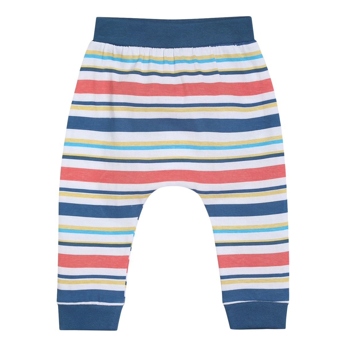 Pack of 3 knit bottom - white & blue for 0-3 Months