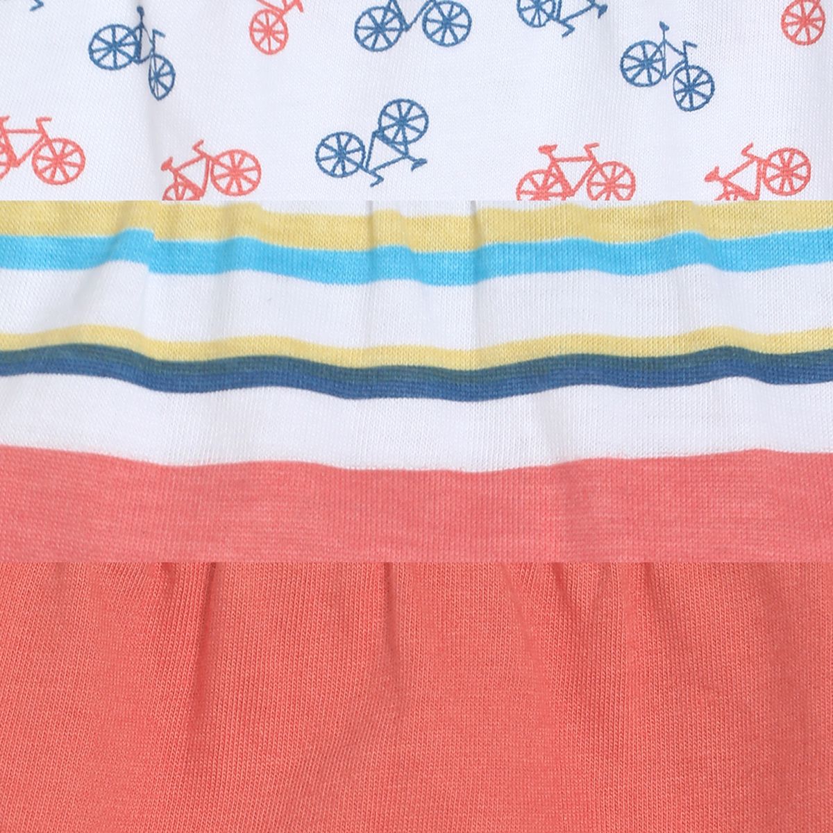 Pack of 3 knit bottom - white & blue for 0-3 Months