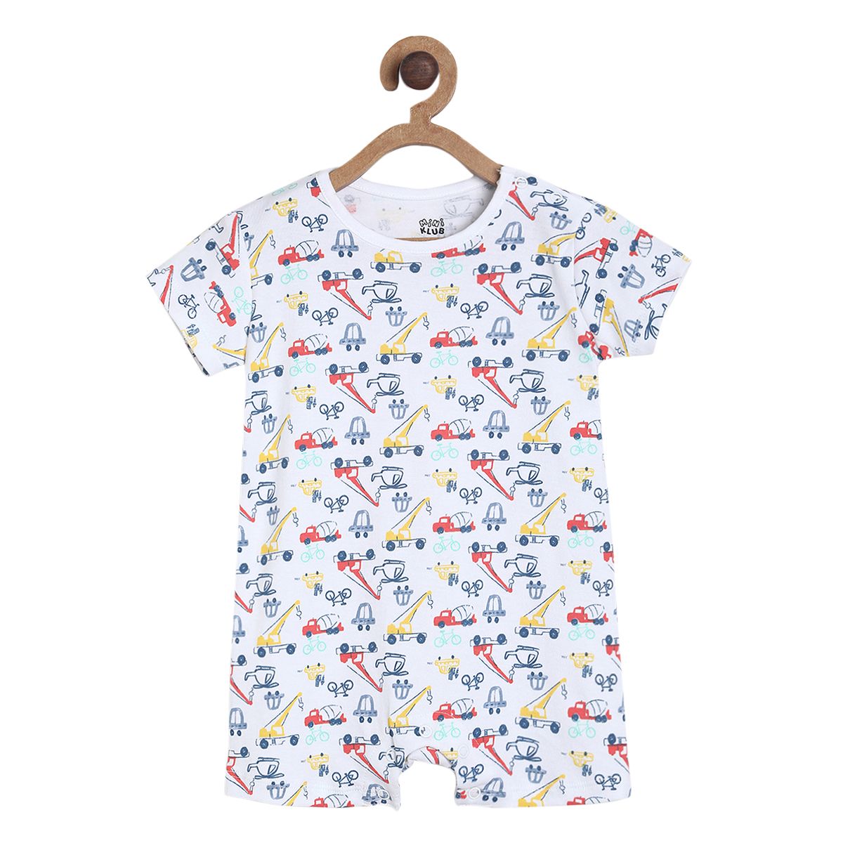 Pack of 2 romper - white & blue for New Born