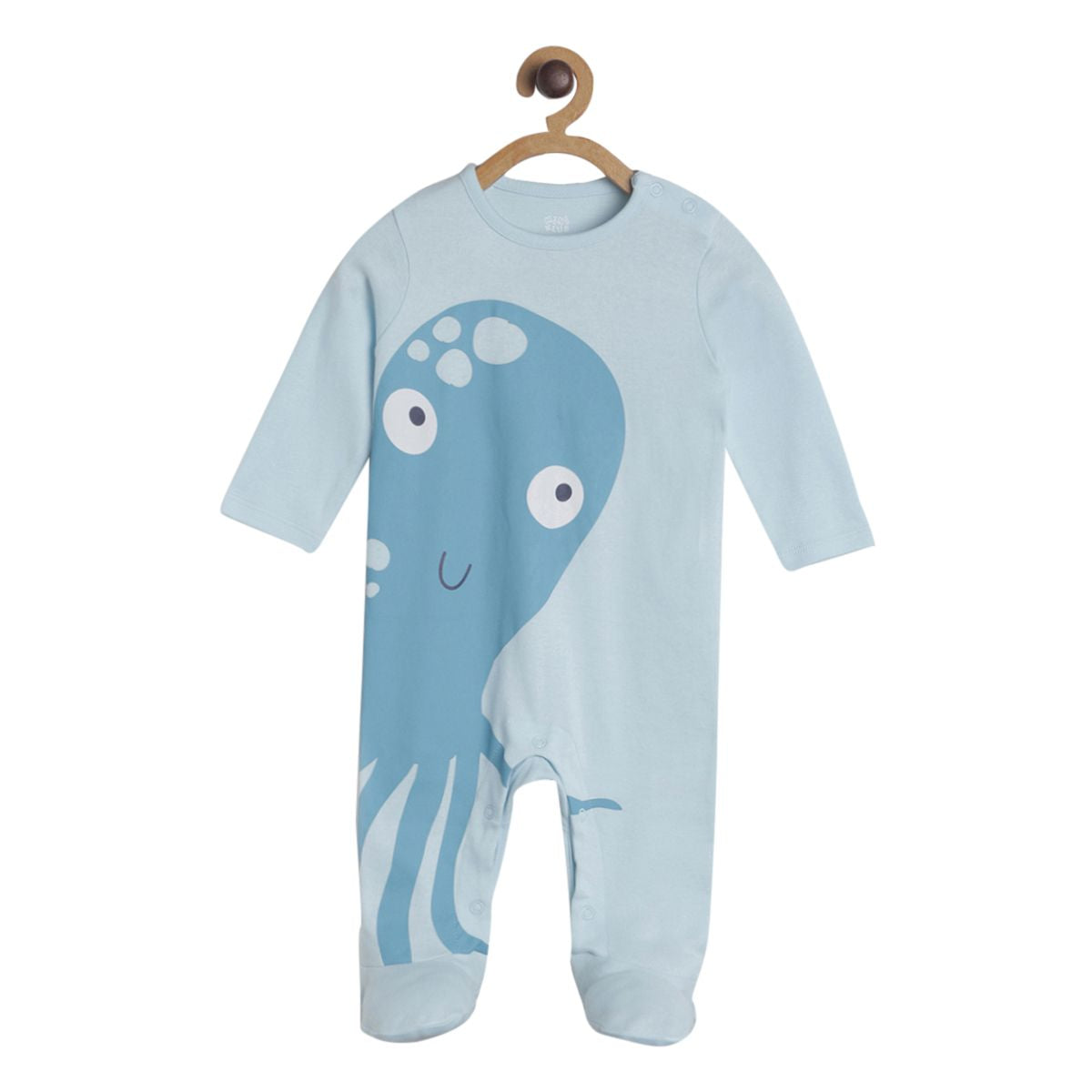 Pack of 2 sleepsuit - light mint green for New Born