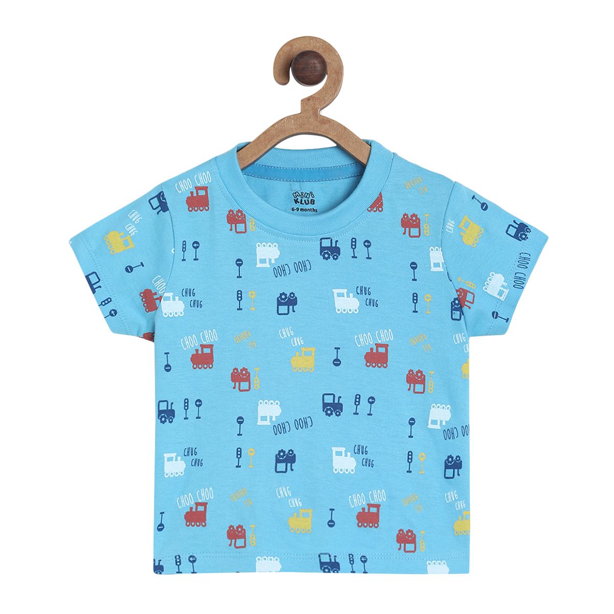 Pack of 3 t-shirt - skyblue for 0-3 Months