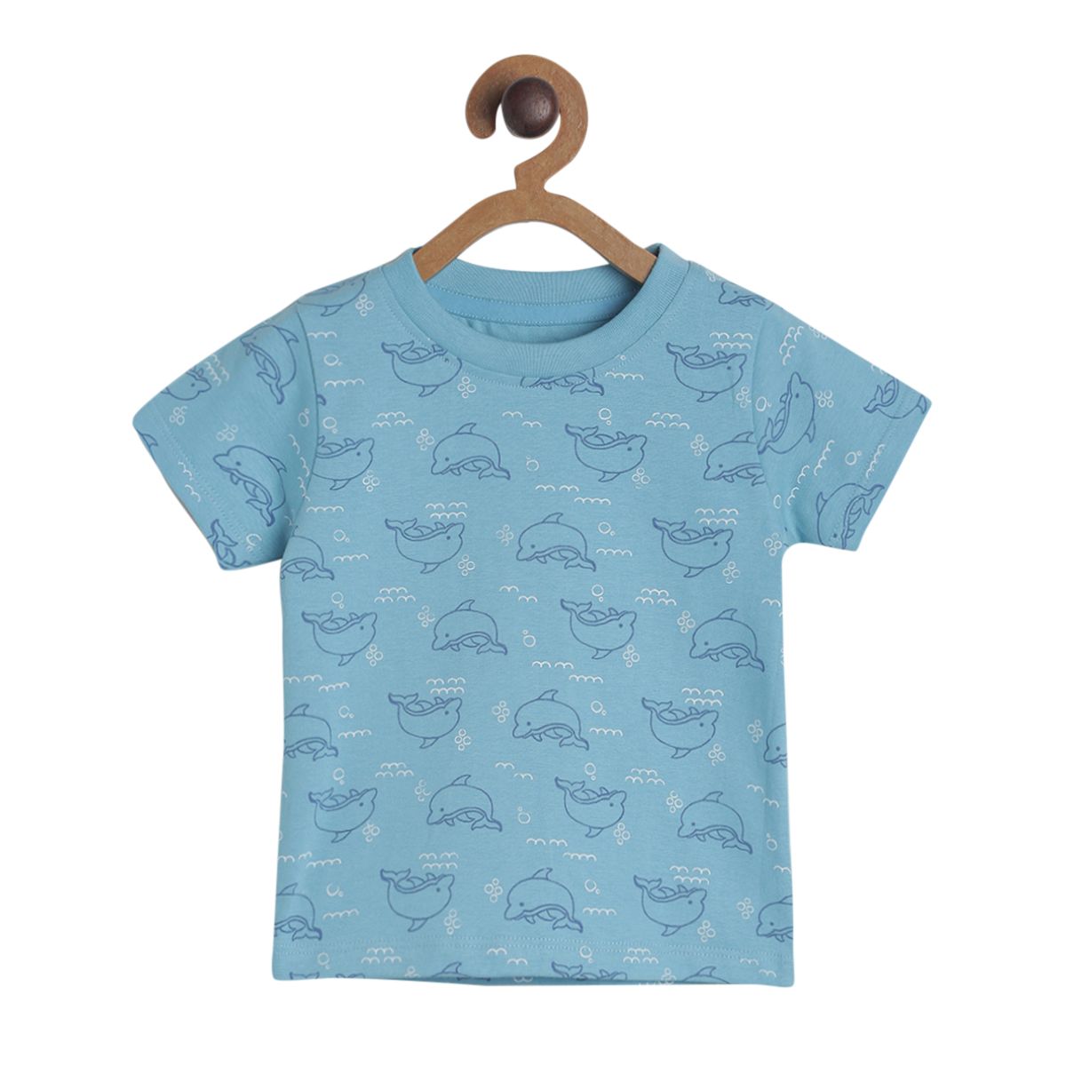 Pack of 3 t-shirt - medium blue for 0-3 Months