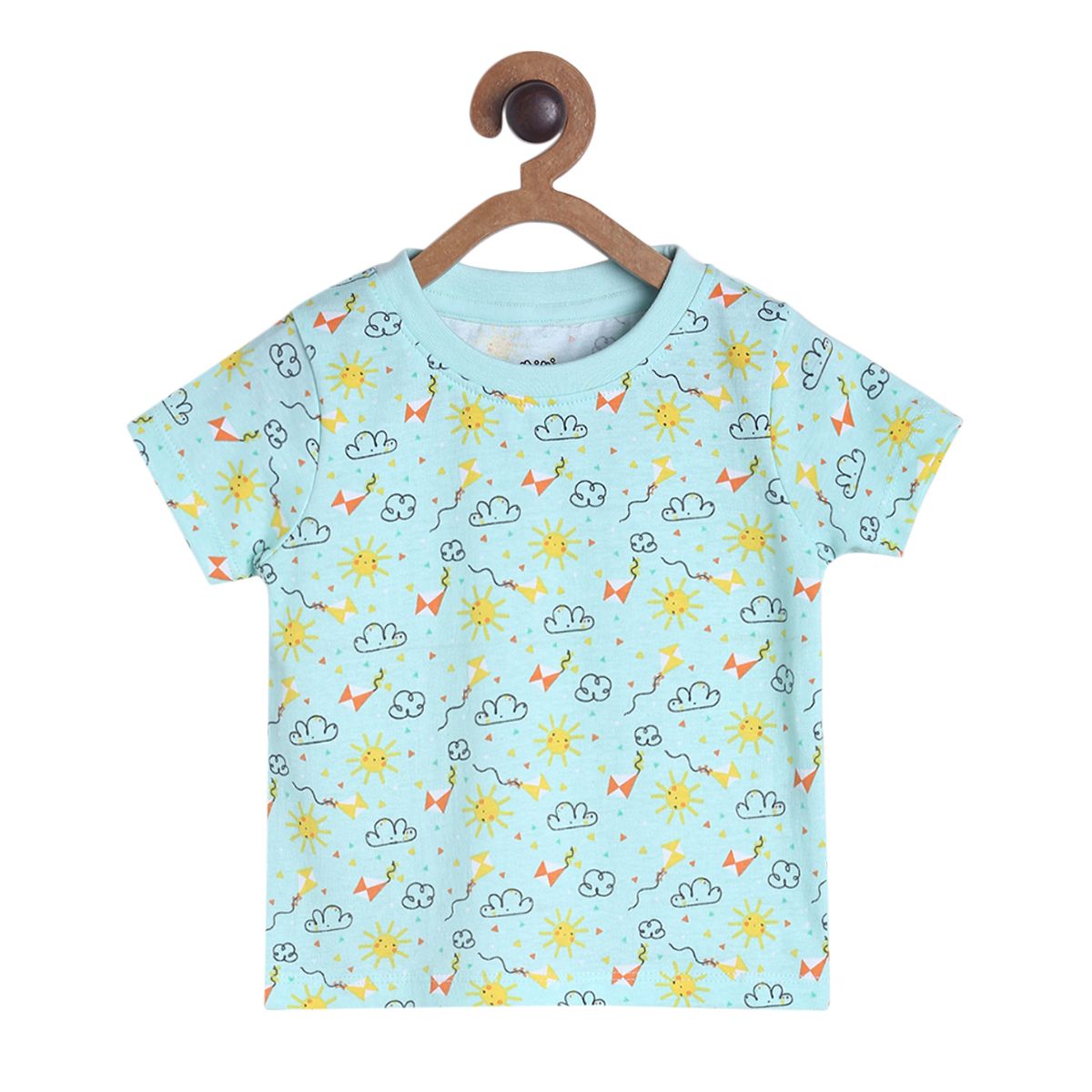 Pack of 3 t-shirt - turquoise green for 0-3 Months