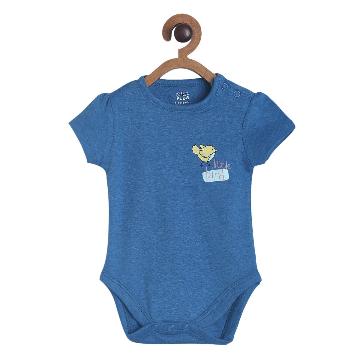 Pack of 3 bodysuit - white & blue for New Born