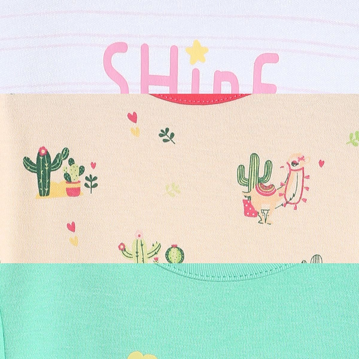 Pack of 3 bodysuit - baby pink & pink for New Born