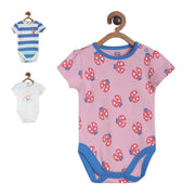 Pack of 3 bodysuit - light purple & blue for New Born
