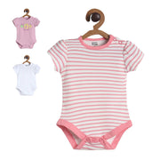 Pack of 3 bodysuit - light pink & dark pink for New Born