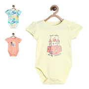 Pack of 3 bodysuit - light yellow for New Born