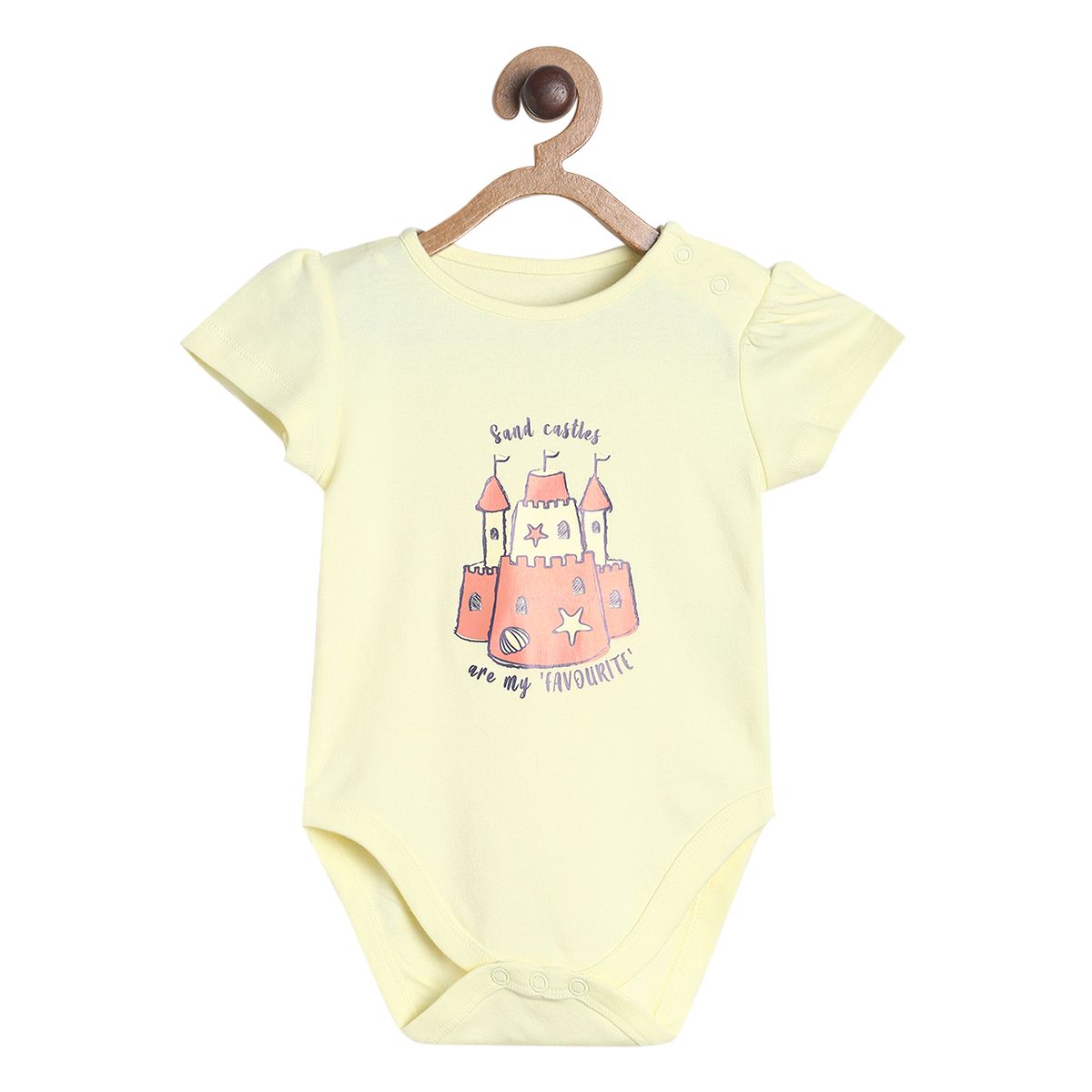 Pack of 3 bodysuit - light yellow for New Born