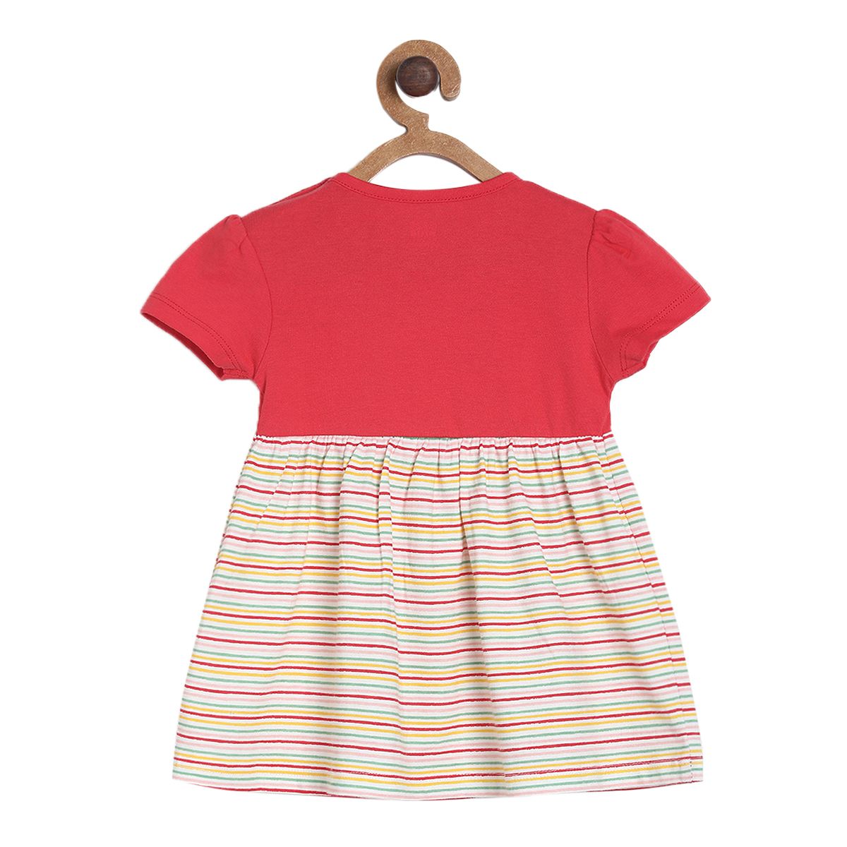 Pack of 2 knit dress - off white & red for 0-3 Months