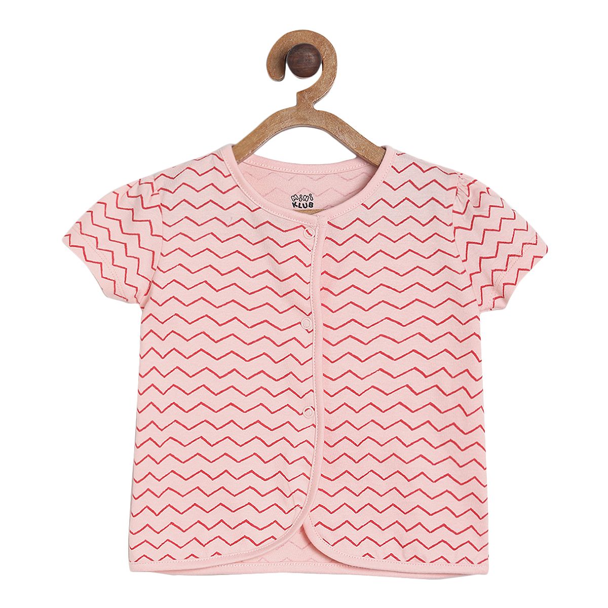 Pack of 3 front open vest - baby pink & pink for New Born