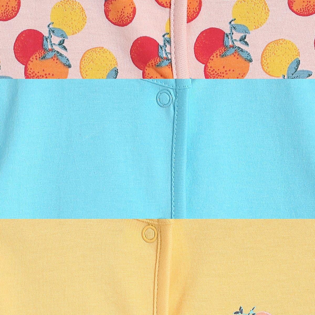 Pack of 3 front open vest - baby pink & pink for New Born