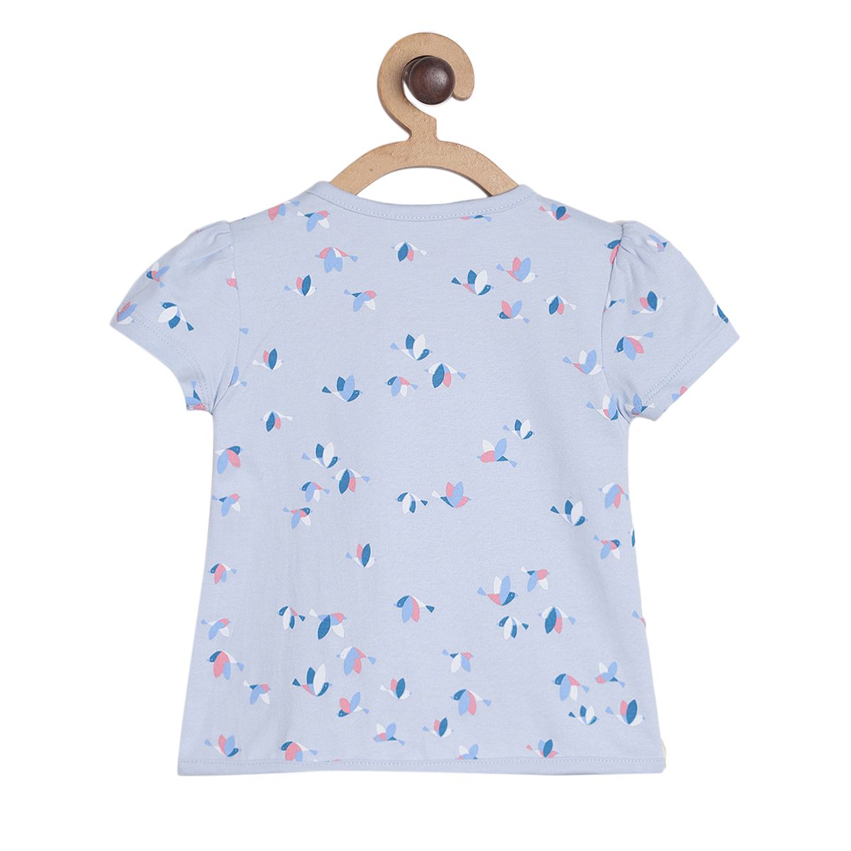 Pack of 3 front open vest - light blue for New Born