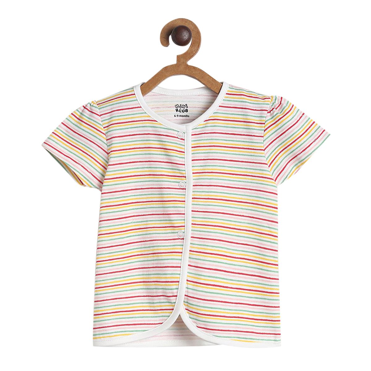 Pack of 3 front open vest - white & light brown for New Born