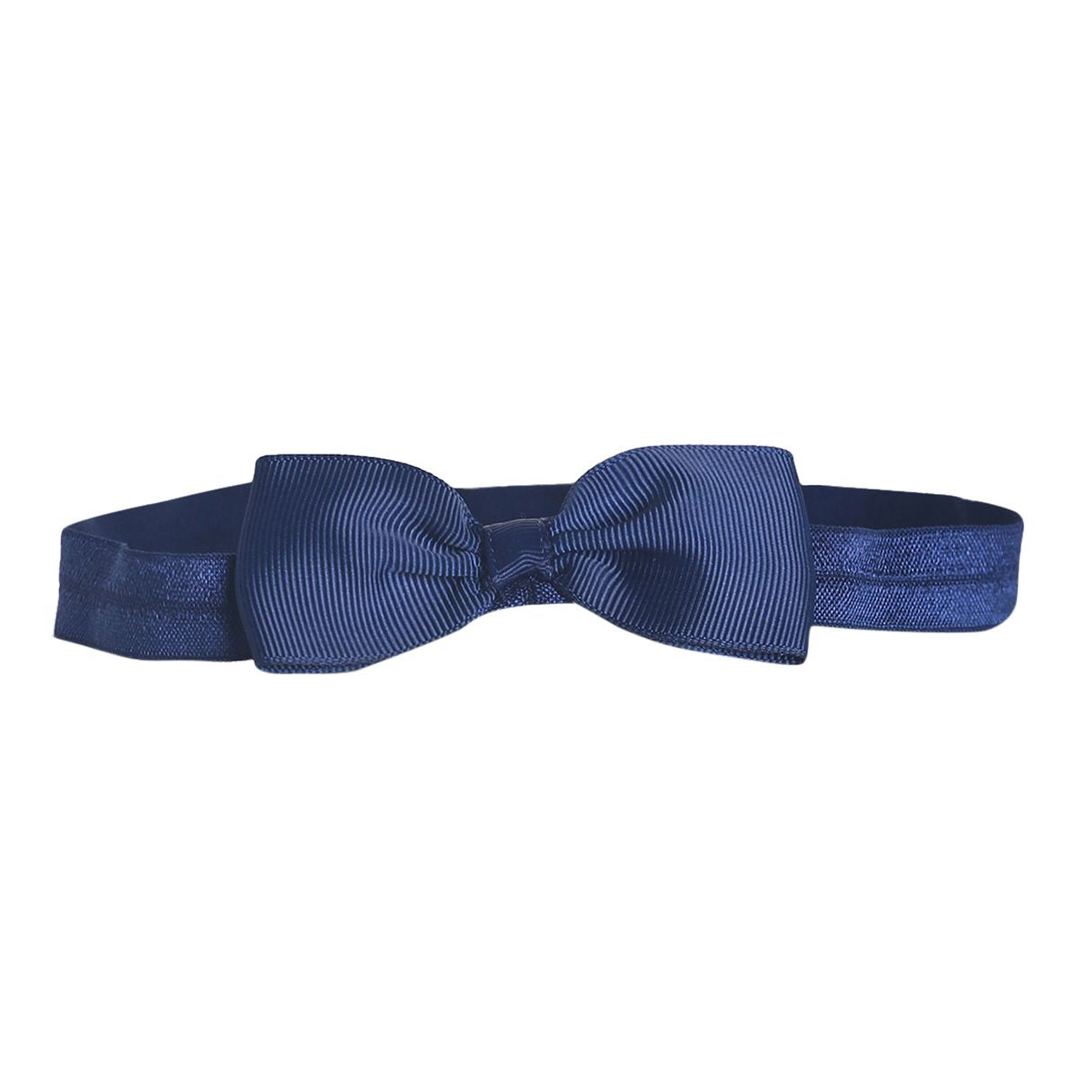 Girls White, Pink & Navy Blue Bow Hair Band Set of 3 Fashion Hair Accessories