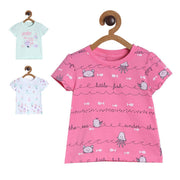 Pack of 3 knit top - hot pink for 0-3 Months