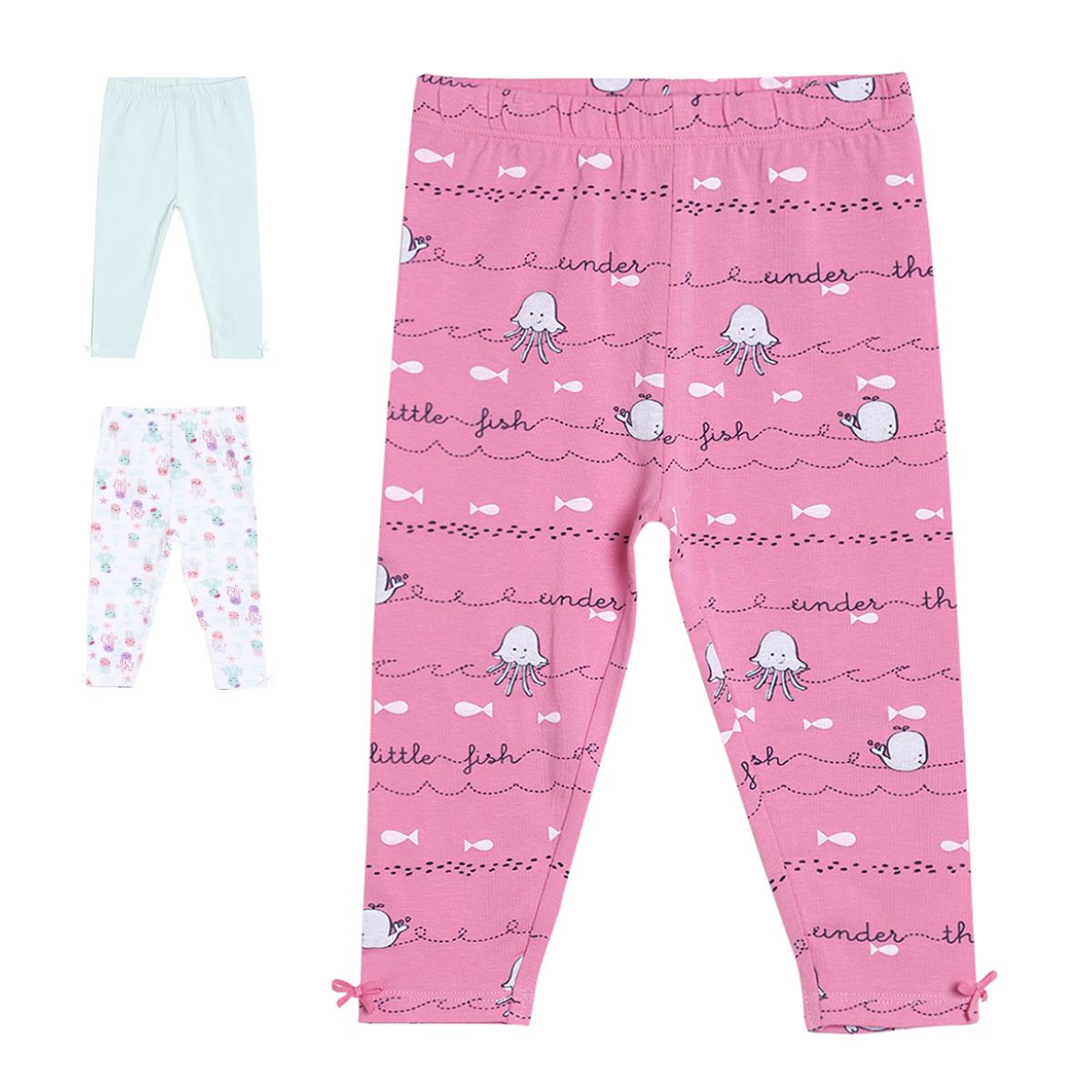 Pack of 3 legging - hot pink for 0-3 Months