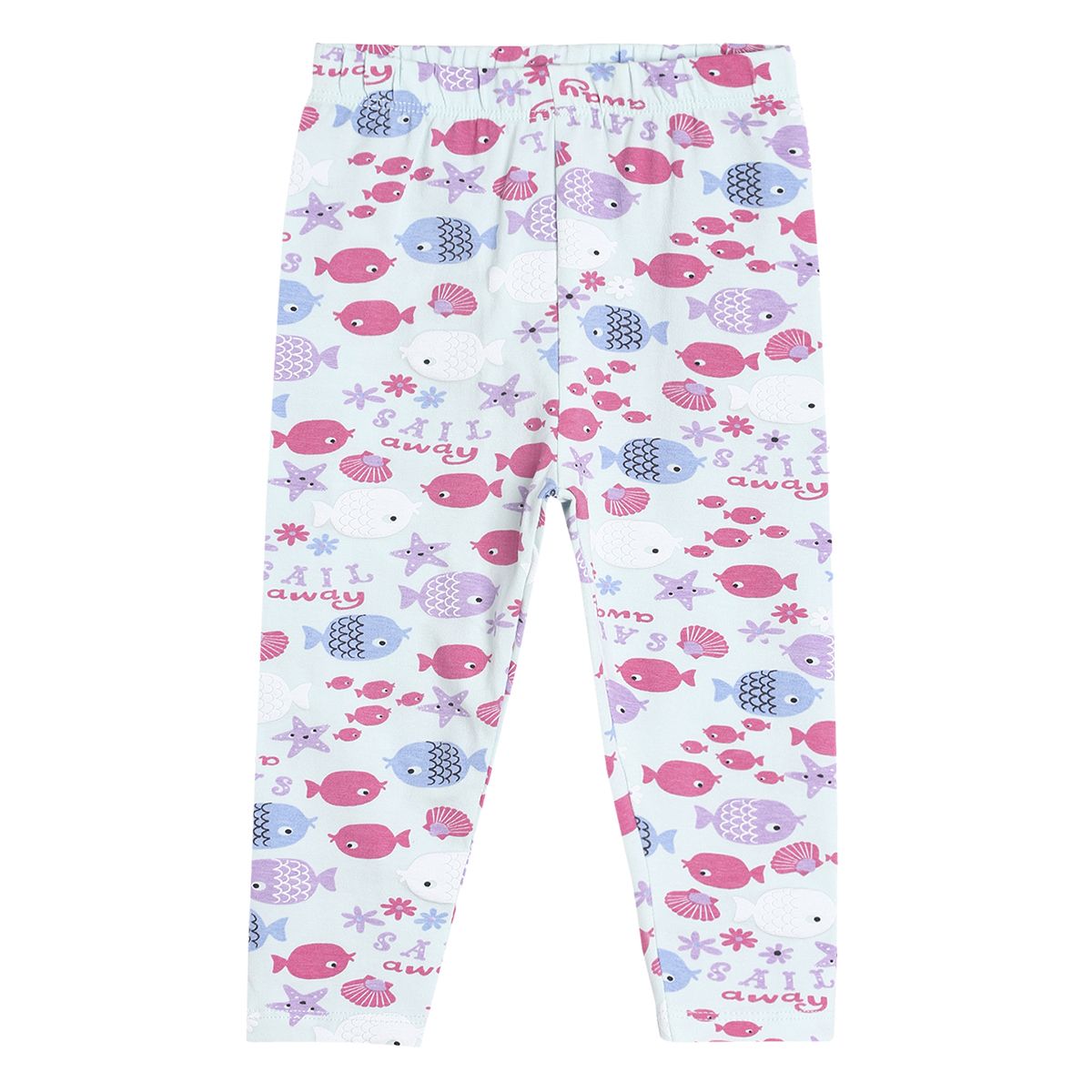 Pack of 3 legging - light blue & red for 0-3 Months