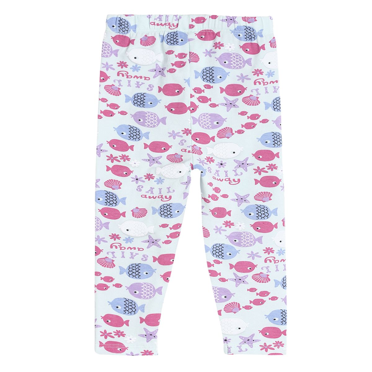 Pack of 3 legging - light blue & red for 0-3 Months
