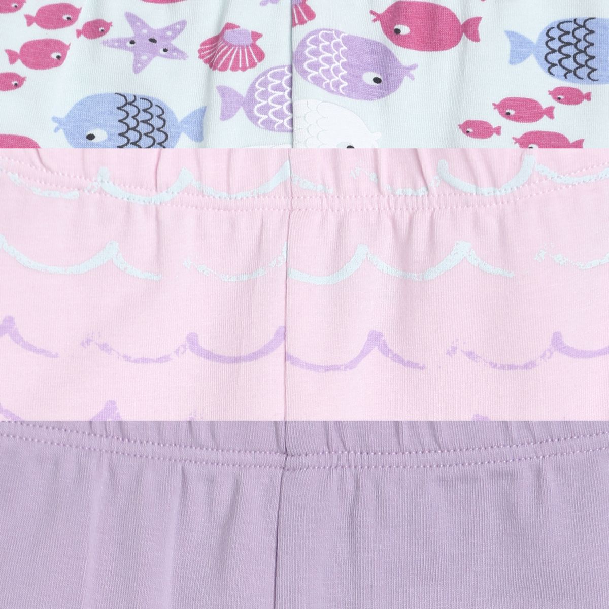 Pack of 3 legging - light blue & red for 0-3 Months