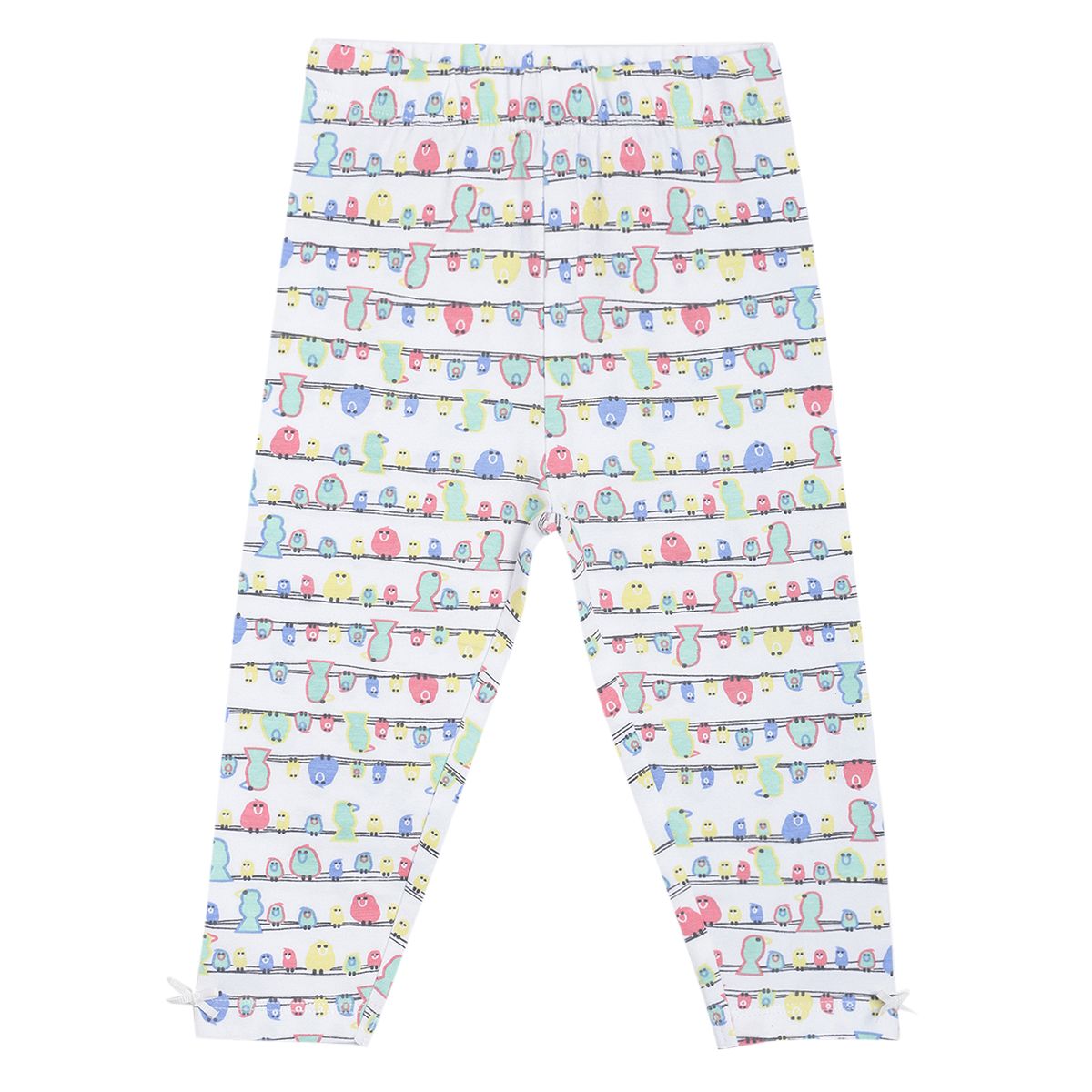 Pack of 3 legging - white & blue for 0-3 Months