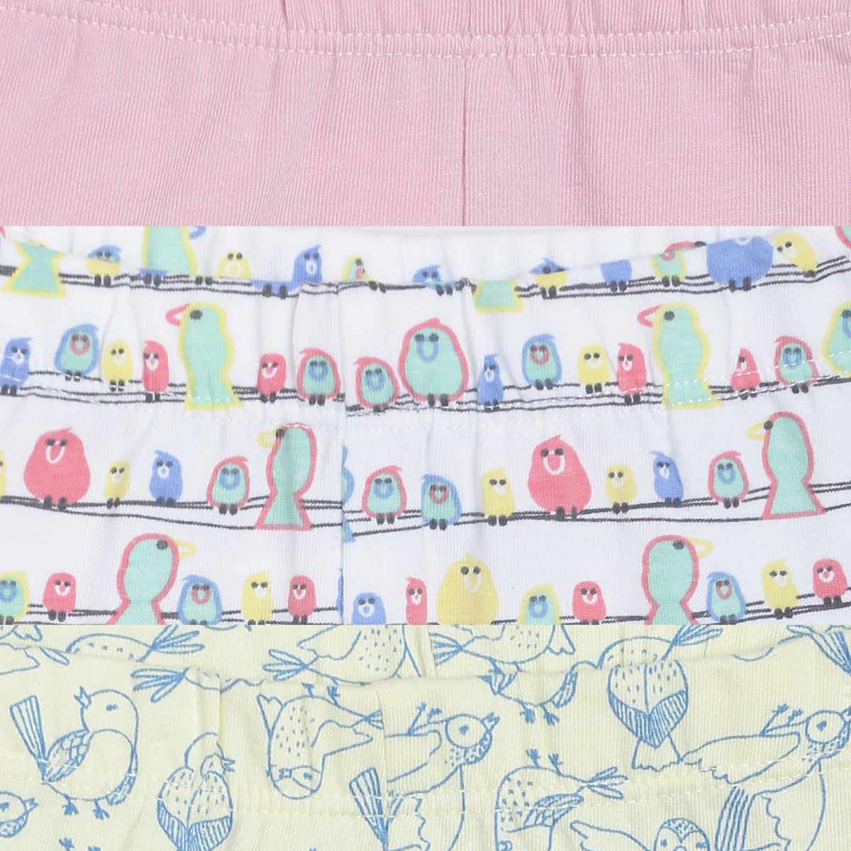 Pack of 3 legging - white & blue for 0-3 Months