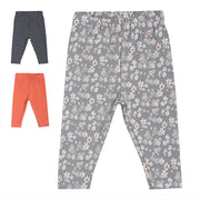 Pack of 3 legging - dark grey for 0-3 Months