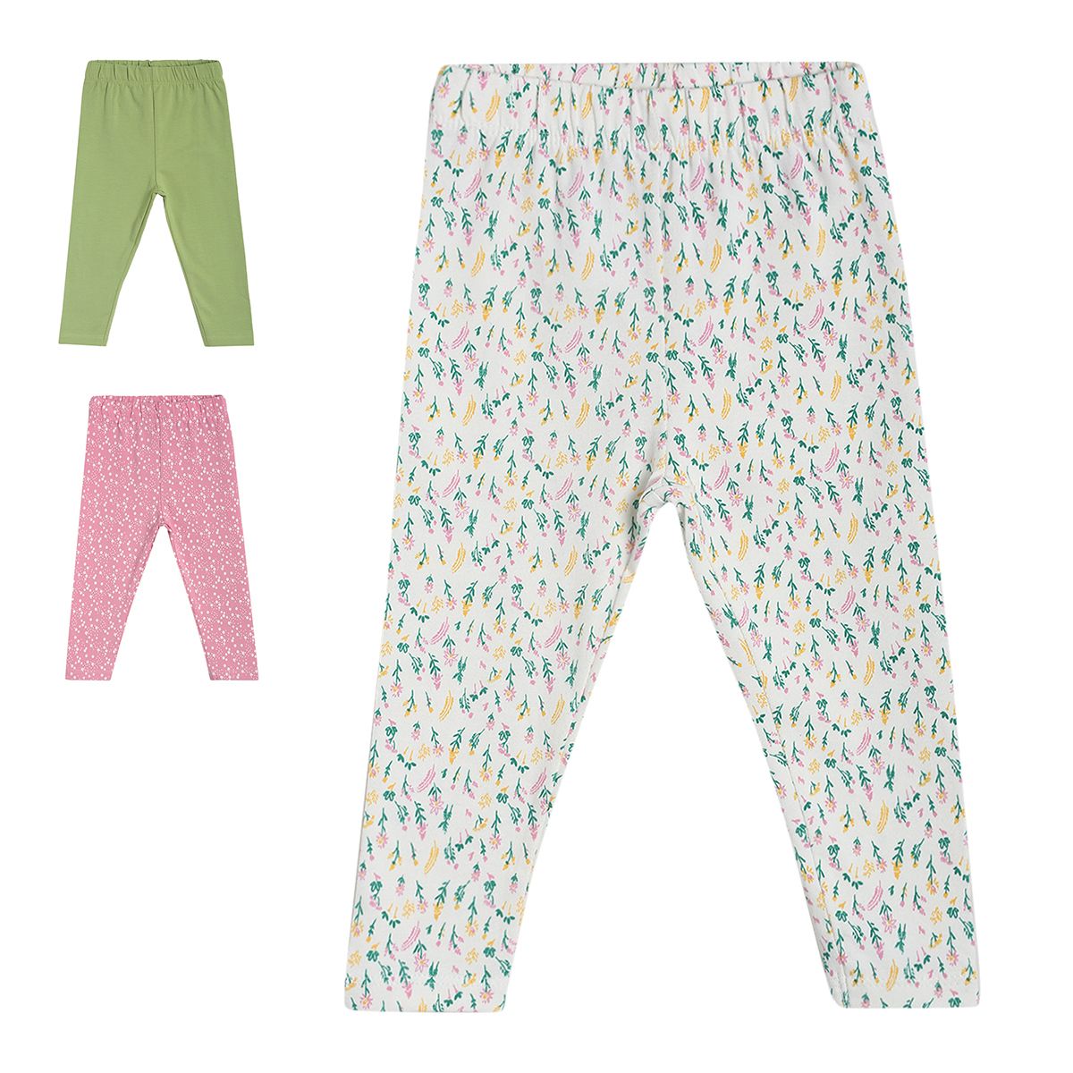 Pack of 3 legging - white & blue for 0-3 Months