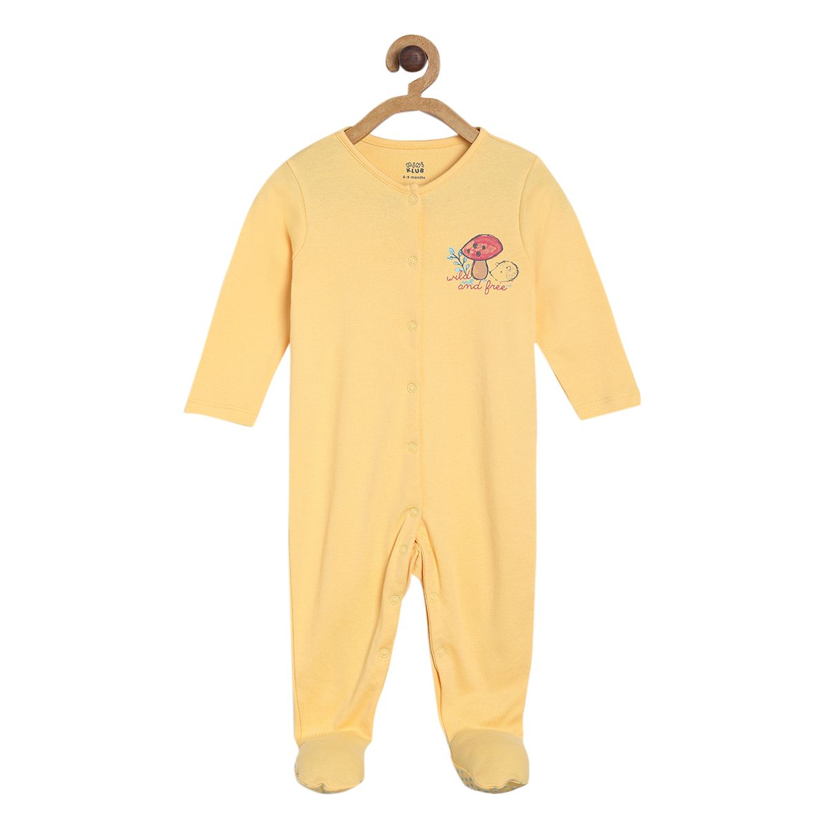 Pack of 2 sleepsuit - golden yellow for New Born