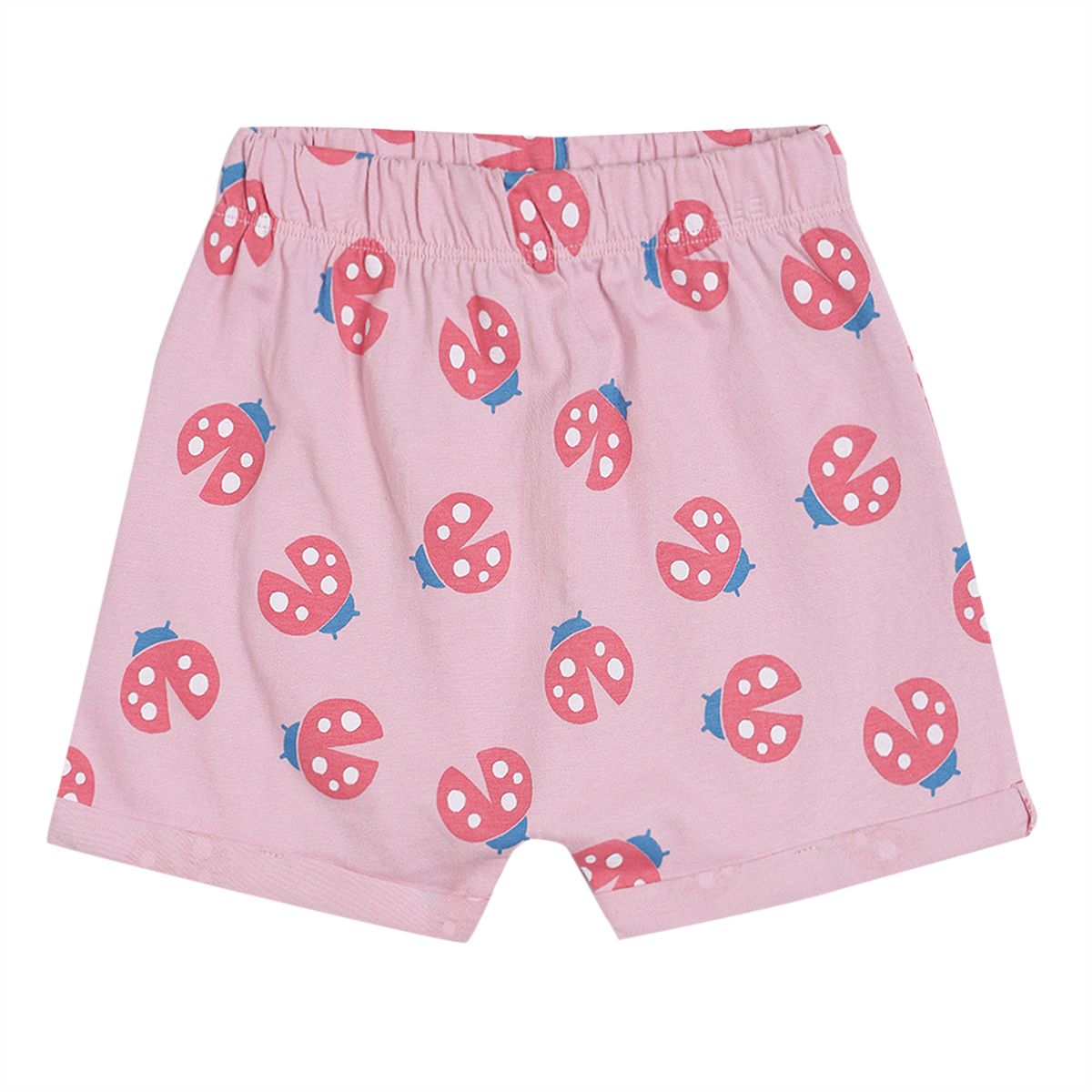 Pack of 3 shorts - light purple & red for 0-3 Months