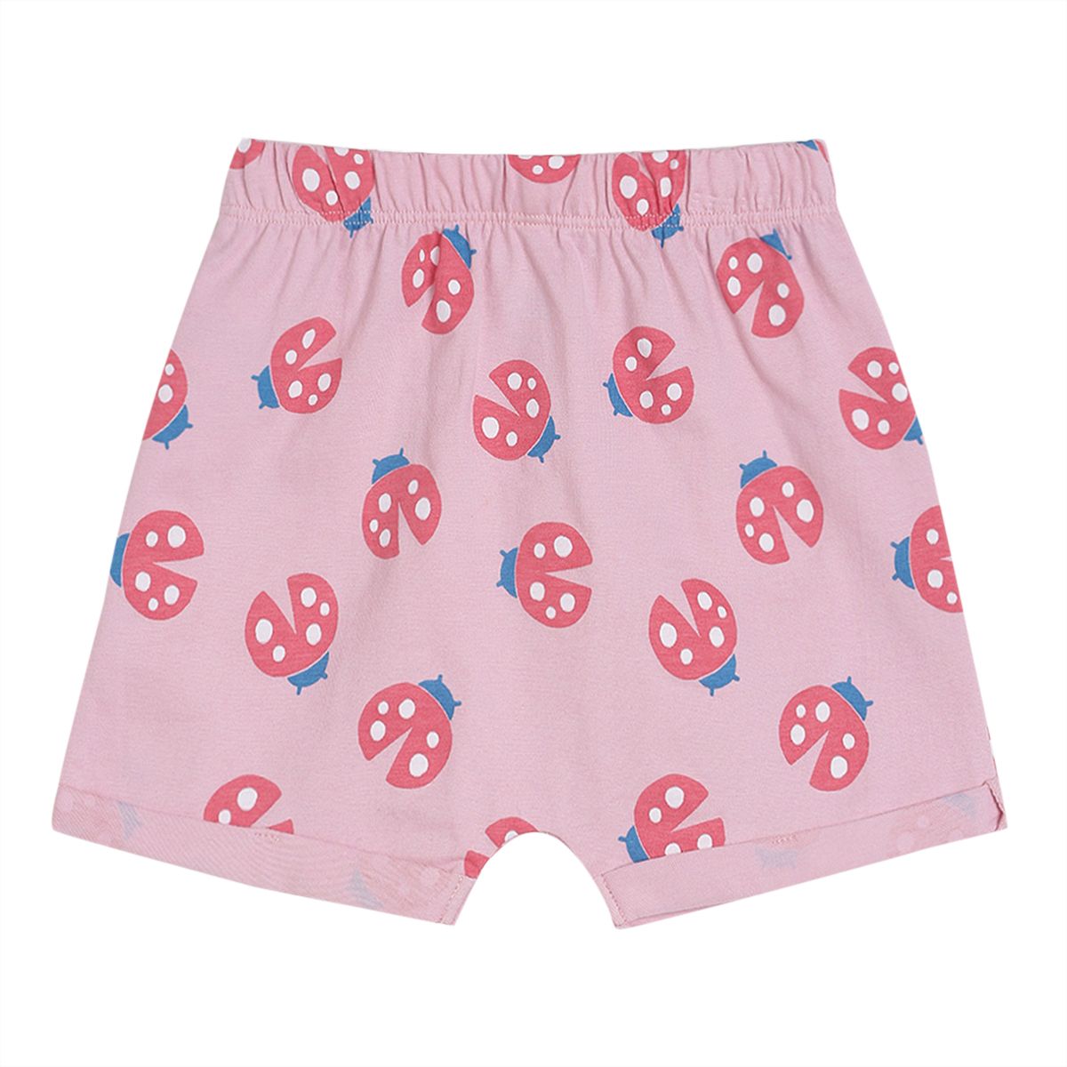 Pack of 3 shorts - light purple & red for 0-3 Months